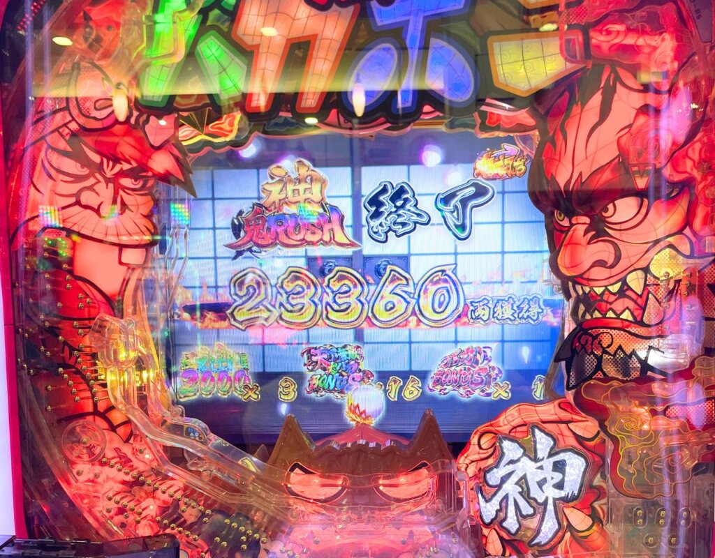 Monroe(モンロー堺) バカボン甘神129で大勝ち