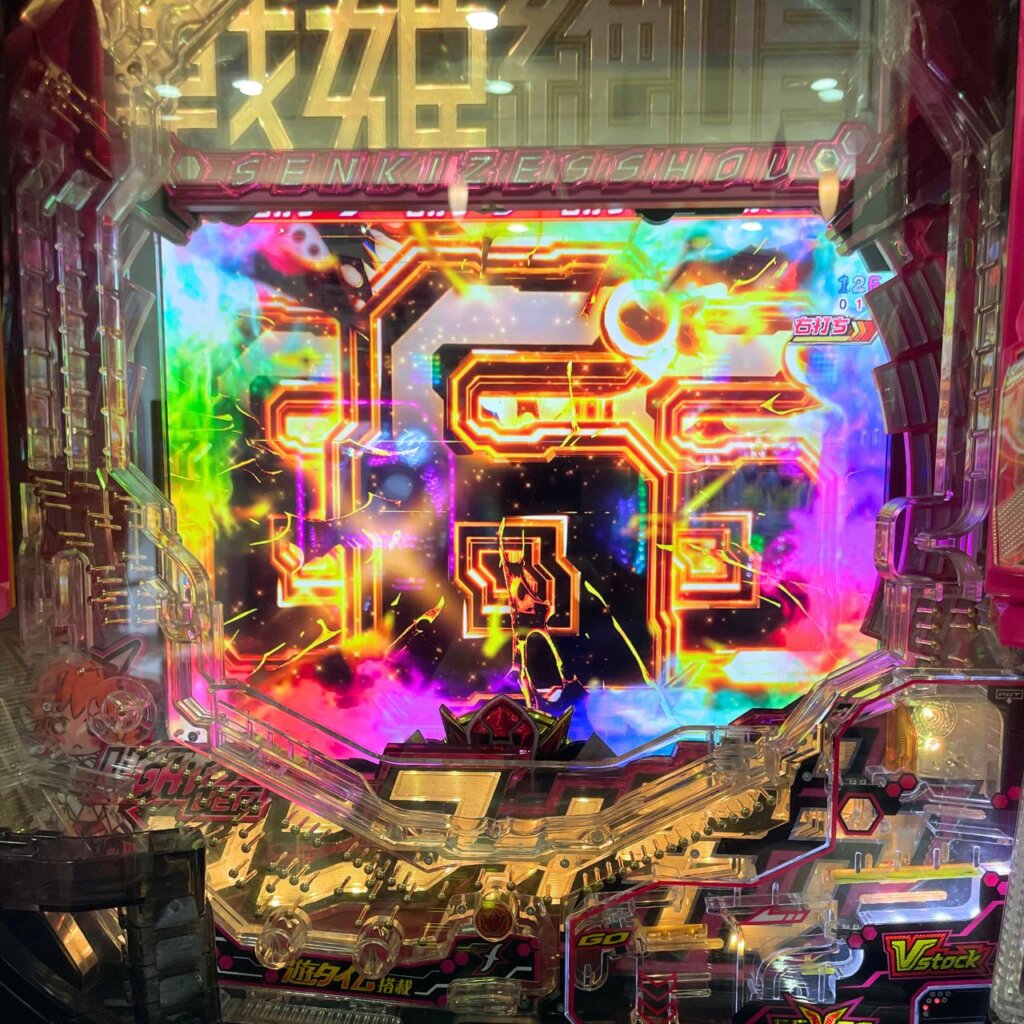 【Pフィーバー戦姫絶唱シンフォギア3黄金絶唱Light ver.】絶唱演出後「みんなの想いを束ねてあいつにッ！リーチ」で大当たり（⑥⑥⑥）