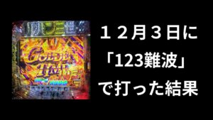 12月3日「123の日」にパチ屋行った結果
