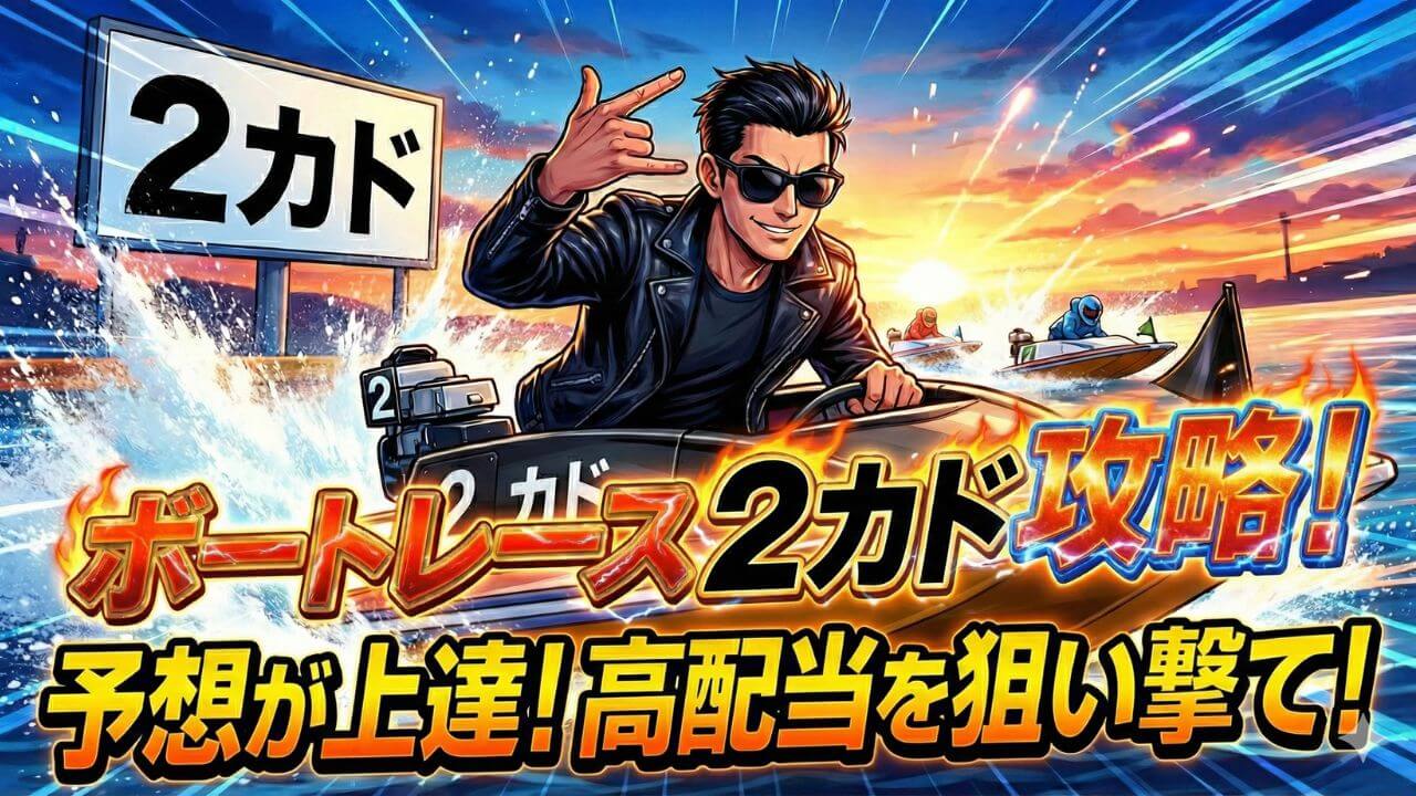 ボートレースの2カドとは？メリットや狙い目、展開の読み方を徹底解説