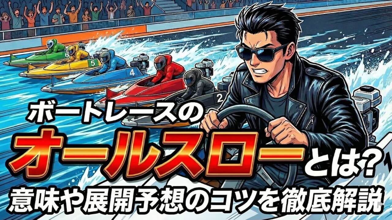 ボートレースのオールスローとは？意味や展開予想のコツを徹底解説