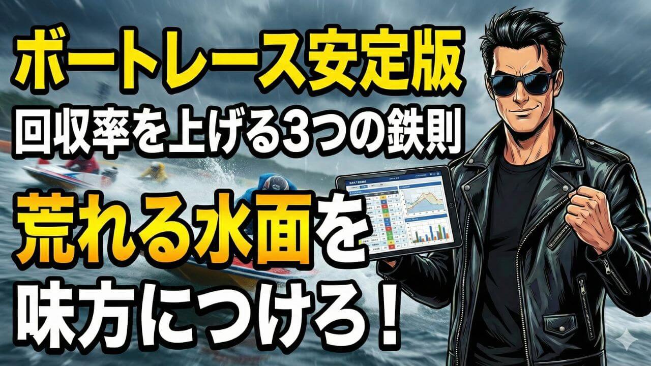 ボートレースの安定版で予想はどう変わる？回収率を上げる3つの鉄則