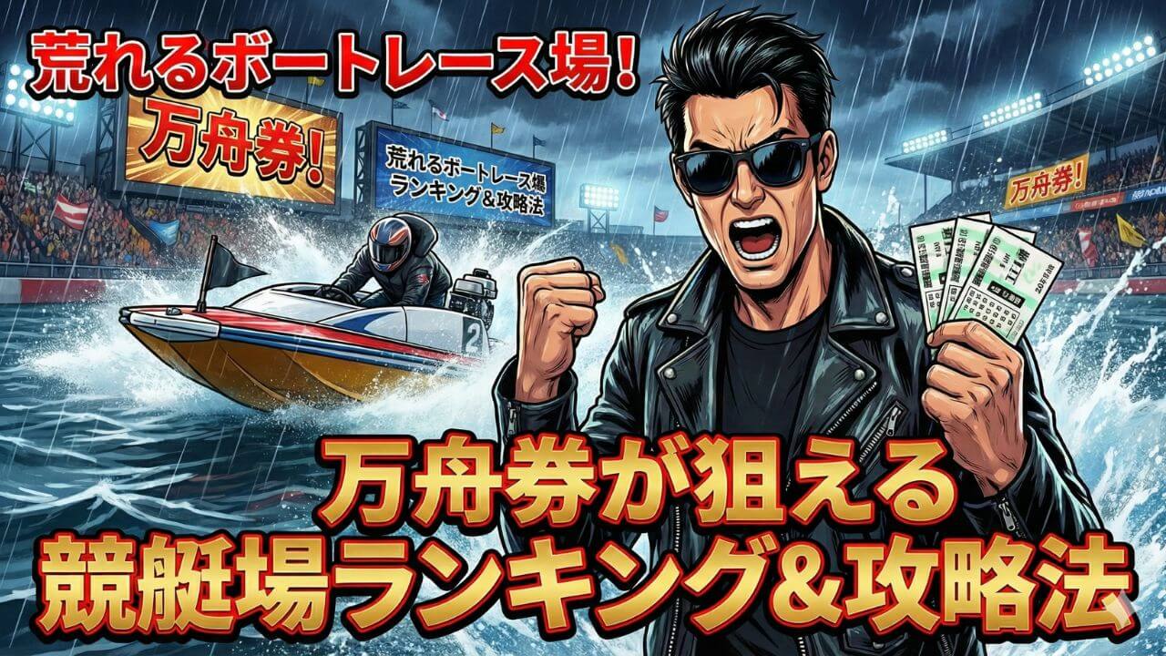 荒れるボートレース場ランキング！万舟券が狙える競艇場の特徴を徹底解説