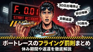 ボートレースのフライング罰則まとめ｜休み期間や返還を徹底解説