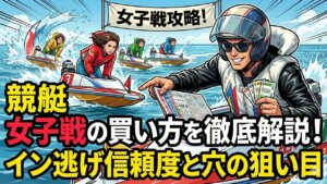 【競艇】女子戦の買い方を徹底解説！イン逃げ信頼度と穴の狙い目