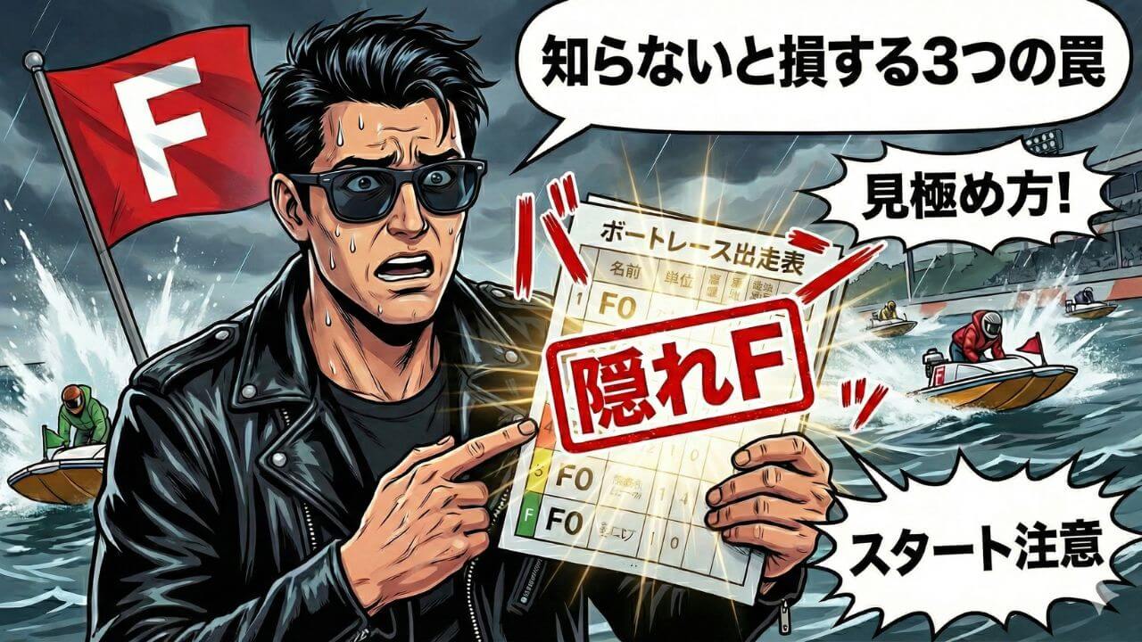 ボートレース「隠れF」の見極め方！知らないと損する3つの罠