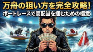万舟の狙い方を完全攻略！ボートレースで高配当を掴むための極意
