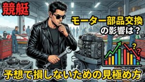 【競艇】モーター部品交換の影響は？予想で損しないための見極め方