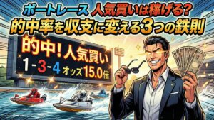 ボートレースの人気買いは稼げる？的中率を収支に変える3つの鉄則