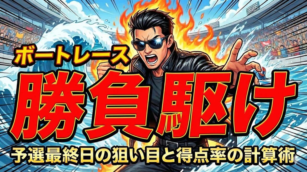 ボートレースの勝負駆けとは？予選最終日の狙い目と得点率の計算術