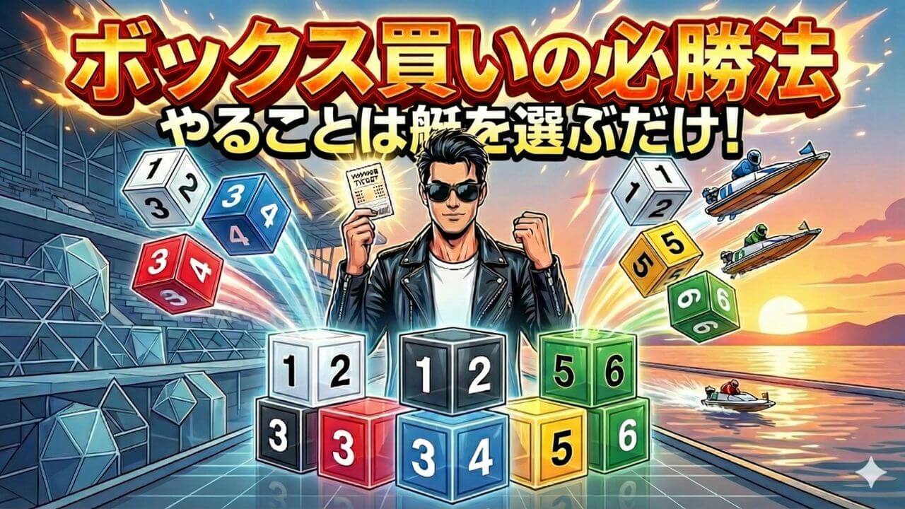 【保存版】ボートレースボックス買いの必勝法｜4艇・3艇の使い分け