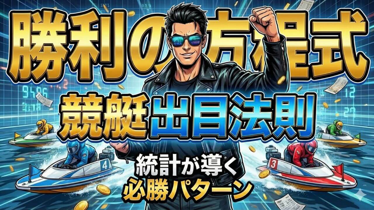 【2026年最新】競艇の出目法則｜統計で判明した「稼げる組み合わせ」