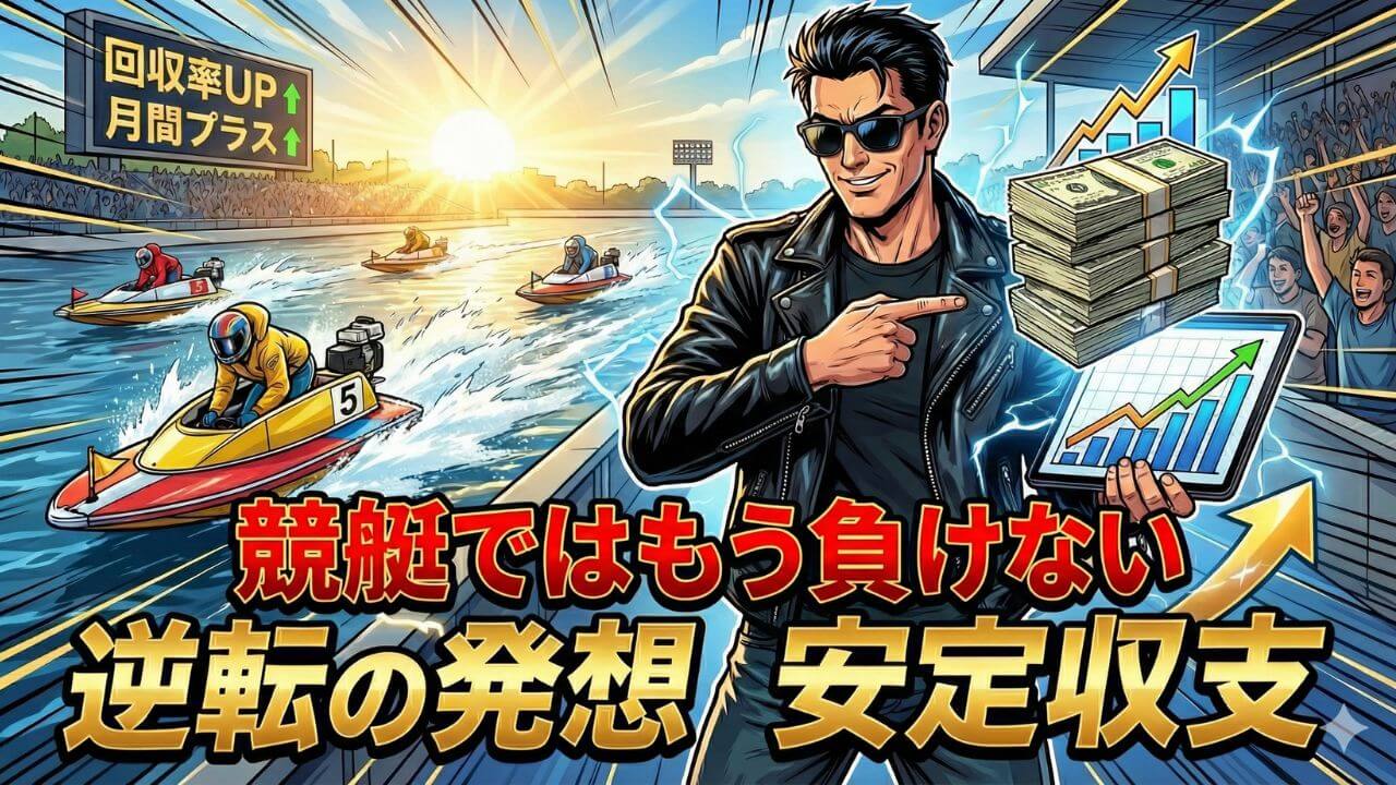 競艇で負けない買い方は存在した。月間収支を安定させる逆転の発想