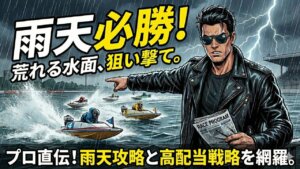 【競艇】雨の影響で1コースは弱くなる？プロが教える雨天の必勝法