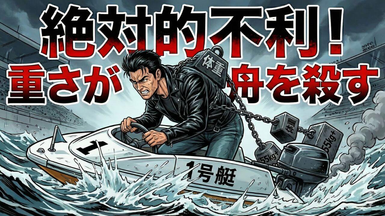 【競艇】体重が舟足に与える影響は？重い選手が絶対的に不利な理由