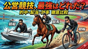 競艇・競馬・競輪を徹底比較！投資効率と的中難易度のリアルな差