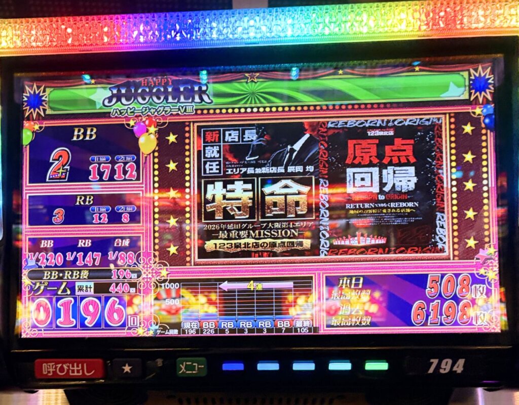 えぐい合算のハッピージャグラー、合算確率が悪化